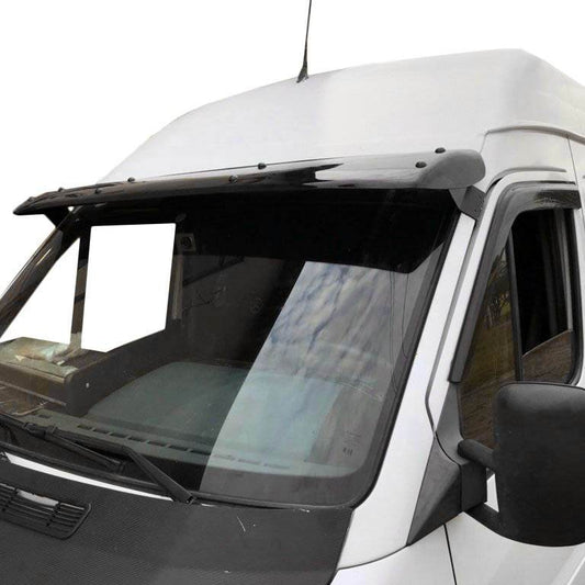 Windshield visor (black gloss, 5mm) for Mercedes Sprinter W901/902/903/904/905 1995-2006 - Reelken Auto