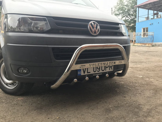 The WT003 bumper guard (stainless) for Volkswagen T5 2010-2015 - image 1