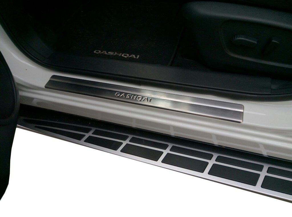 Door Sill Covers (Omsa, 4 pcs, Stainless Steel) for Nissan Qashqai 2014-2021 - image 3