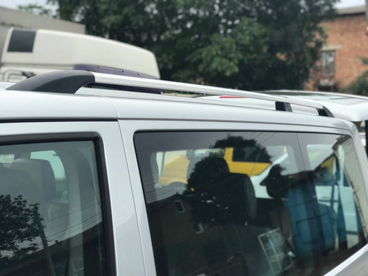 Chrome Roof Rails for Volkswagen T5 Transporter 2003-2010 - image 1