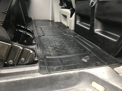 Rear Rubber Floor Mats (2 pcs, Polytep) for Volkswagen T5 2010-2015 - image 1