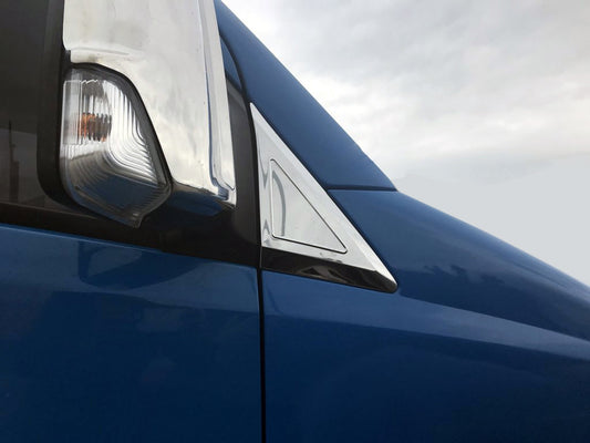 Trim near the mirrors (2 piece, stainless steel) for Mercedes Sprinter W906 2006-2018 - image 2