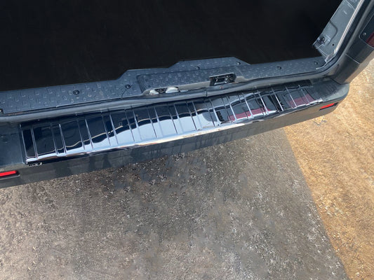 Rear Bumper Protector Black Chrome (Stainless Steel) for Opel Vivaro 2015-2019 - image 1