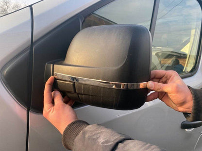Stripes for mirrors (2 pieces, stainless steel) for Fiat Talento 2016↗ - Reelken Auto