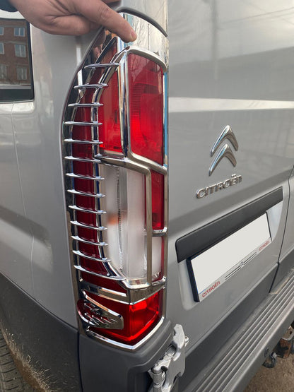 Tail light covers with curve (2014+, 2 pcs, plastic) for Fiat Ducato 2006-2025 - image 5