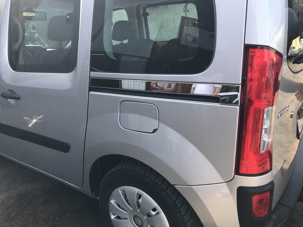 Sliding door molding (2 pcs, stainless steel) for Mercedes Citan 2013↗ year - Reelken Auto
