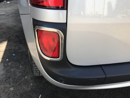 Edging of rear reflectors (2 pcs., stainless steel) for Renault Kangoo 2008-2020 - Reelken Auto