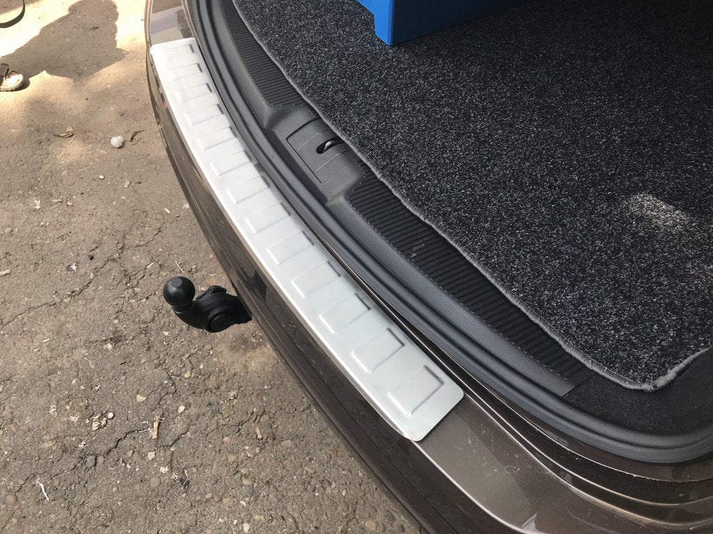 Rear Bumper Protector Carmos Stainless Steel for Seat Alhambra 2010- - image 1