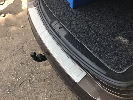 Rear Bumper Protector Carmos Stainless Steel for Seat Alhambra 2010- - image 1