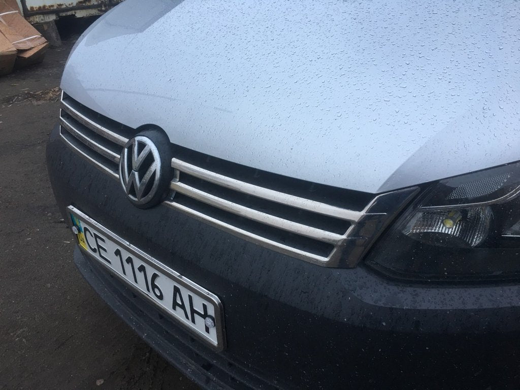 Scuff grille (2 pcs, stainless steel) for Volkswagen Caddy 2010-2015 - image 4