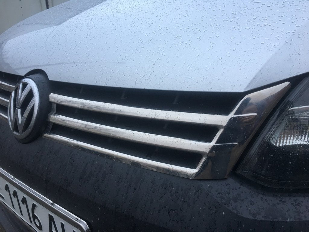 Scuff grille (2 pcs, stainless steel) for Volkswagen Caddy 2010-2015 - image 3