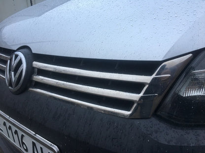 Scuff grille (2 pcs, stainless steel) for Volkswagen Caddy 2010-2015 - image 3