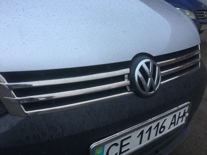 Scuff grille (2 pcs, stainless steel) for Volkswagen Caddy 2010-2015 - image 5