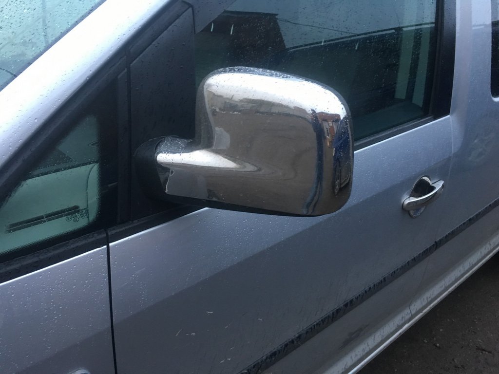 Covers for mirrors chrome (2 PCs) for Volkswagen Caddy 2010-2015 - image 5