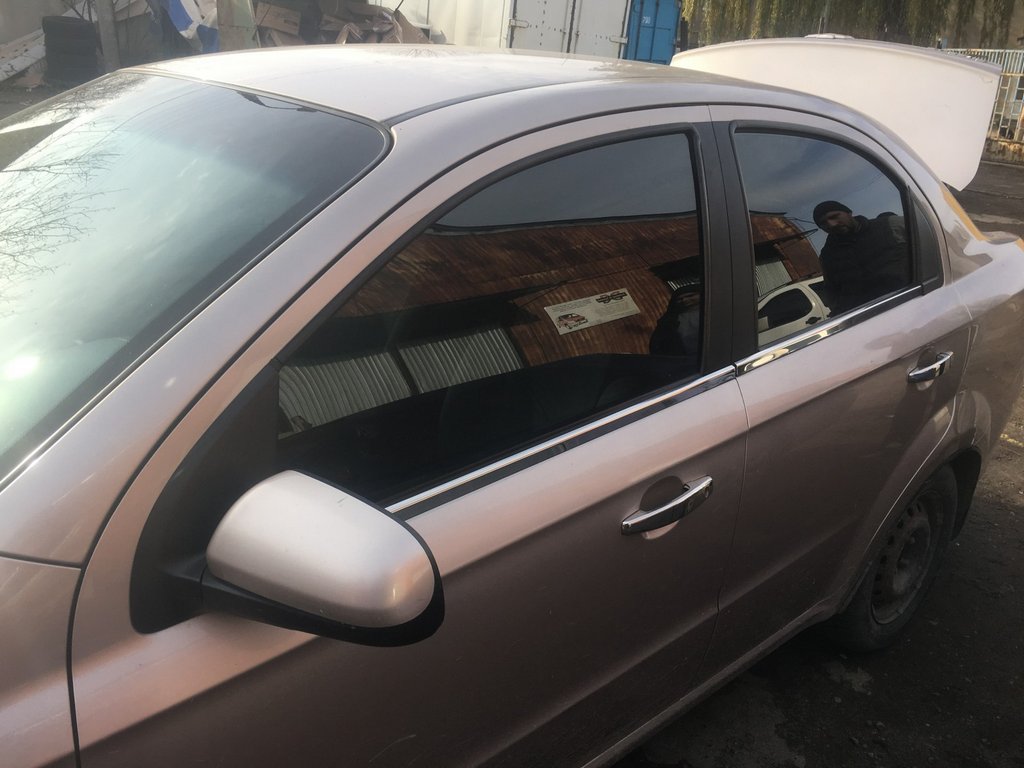 Lower window trim stainless steel (4 pcs) for Chevrolet Aveo T250 2005-2011 - image 4