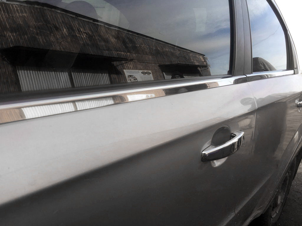Lower window trim stainless steel (4 pcs) for Chevrolet Aveo T250 2005-2011 - image 2