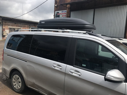 Railings Chrome CAN Original design (metal legs) for Mercedes Vito / V-class W447 2014↗ year - image 1