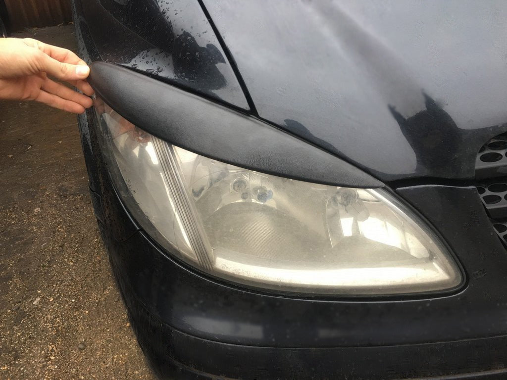 Headlight eyebrows straight (black matte) for Mercedes Viano 2004-2014 - image 1