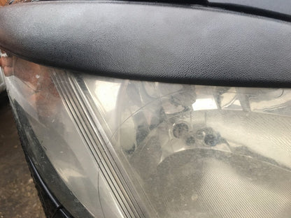 Headlight eyebrows straight (black matte) for Mercedes Viano 2004-2014 - image 2