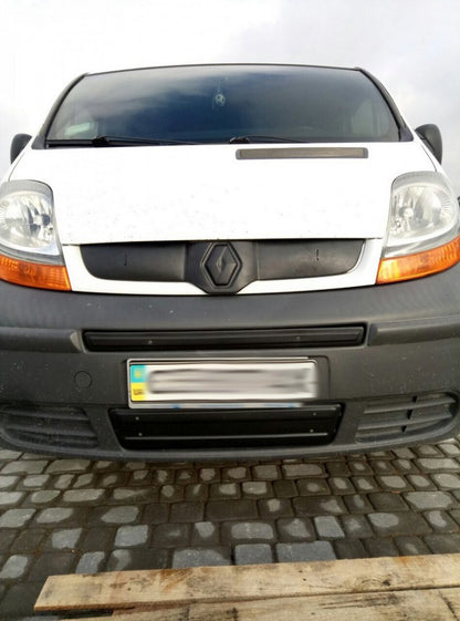 Winter middle grille cover (above license plate) for Renault Trafic 2001-2015 - image 3