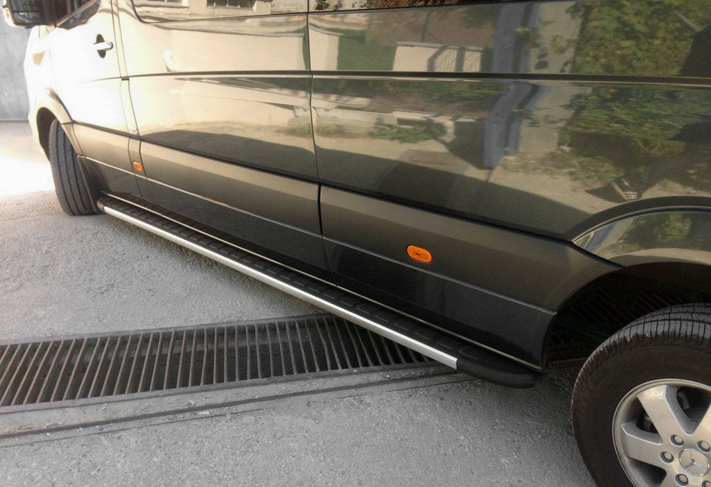 Side Steps Duru (2 pcs, Aluminum) for Mercedes Sprinter W907/W910 2018- - image 1