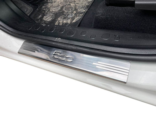 Sill 500L (Carmos, 4-piece, stainless steel) for Fiat 500/500L - Reelken Auto