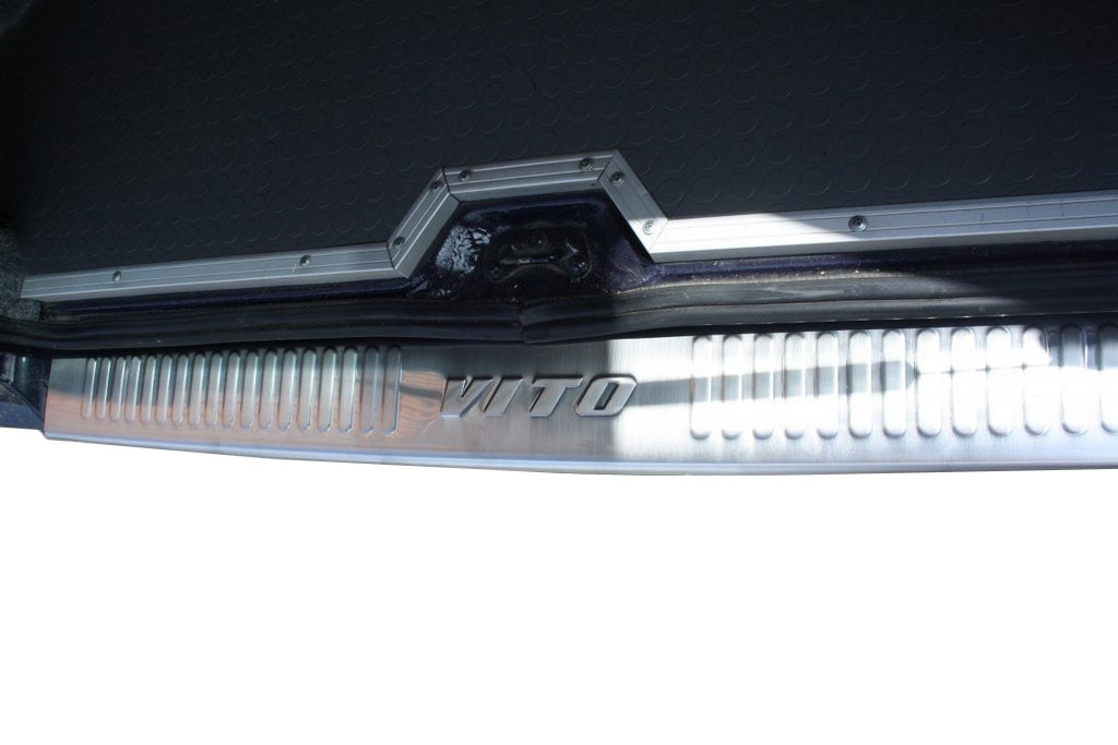Rear bumper (Omsa, stainless steel) for Mercedes Vito W638 1996-2003 - image 1