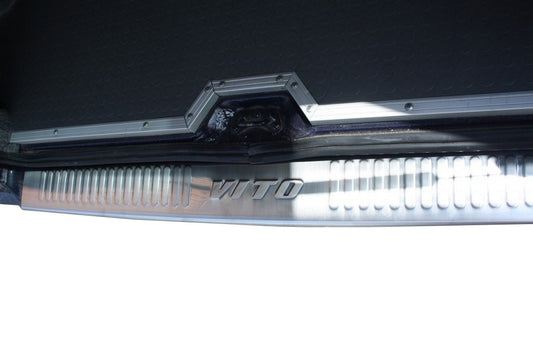 Rear bumper protector stainless steel (Omsa) for Mercedes Vito W638 1996-2003 - image 1