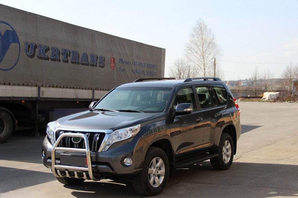 The QT007 bumper guard (stainless) for Toyota Land Cruiser Prado 150 - Reelken Auto