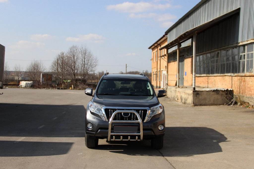 The QT007 bumper guard (stainless) for Toyota Land Cruiser Prado 150 - Reelken Auto