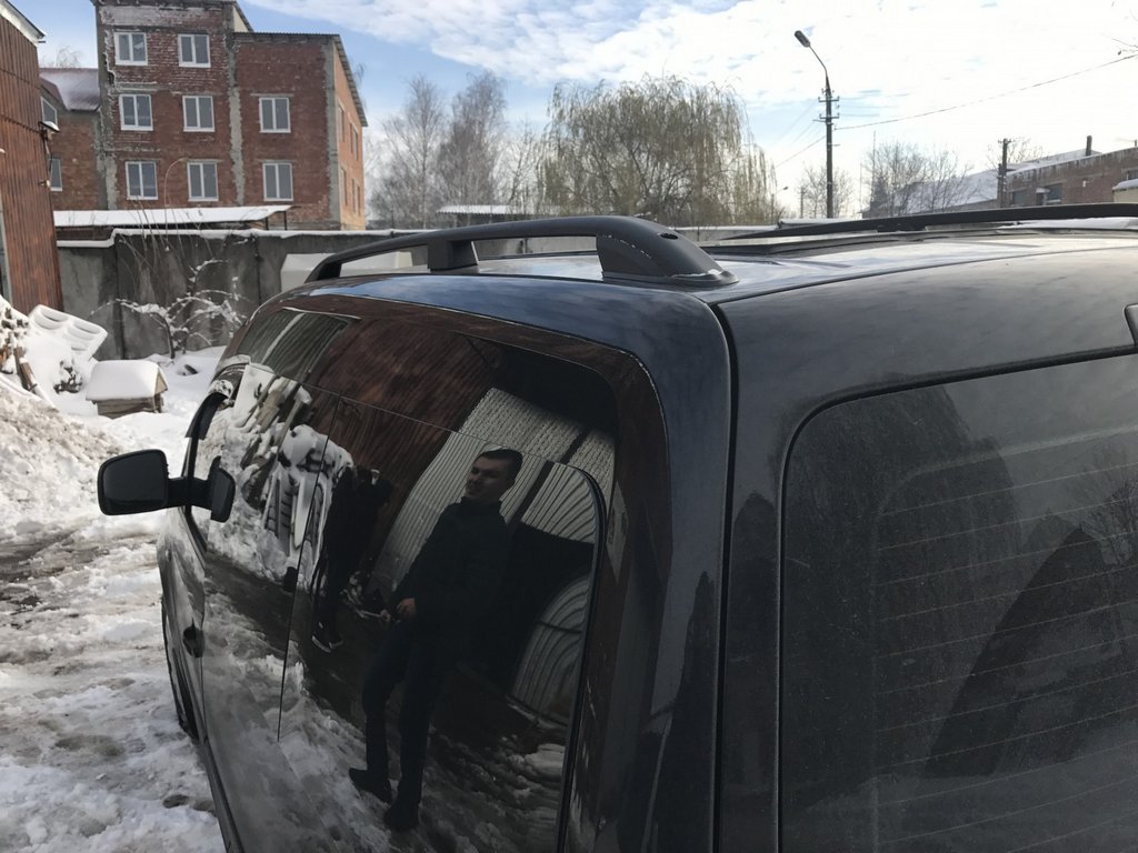 Roof Rails Skyport BLACK for Volkswagen Caddy 2015-2020 - image 4