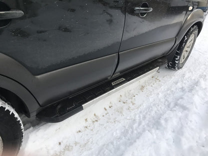 Side Steps RedLine Black (2 pcs, Aluminum) for Hyundai Tucson JM 2004- - image 2