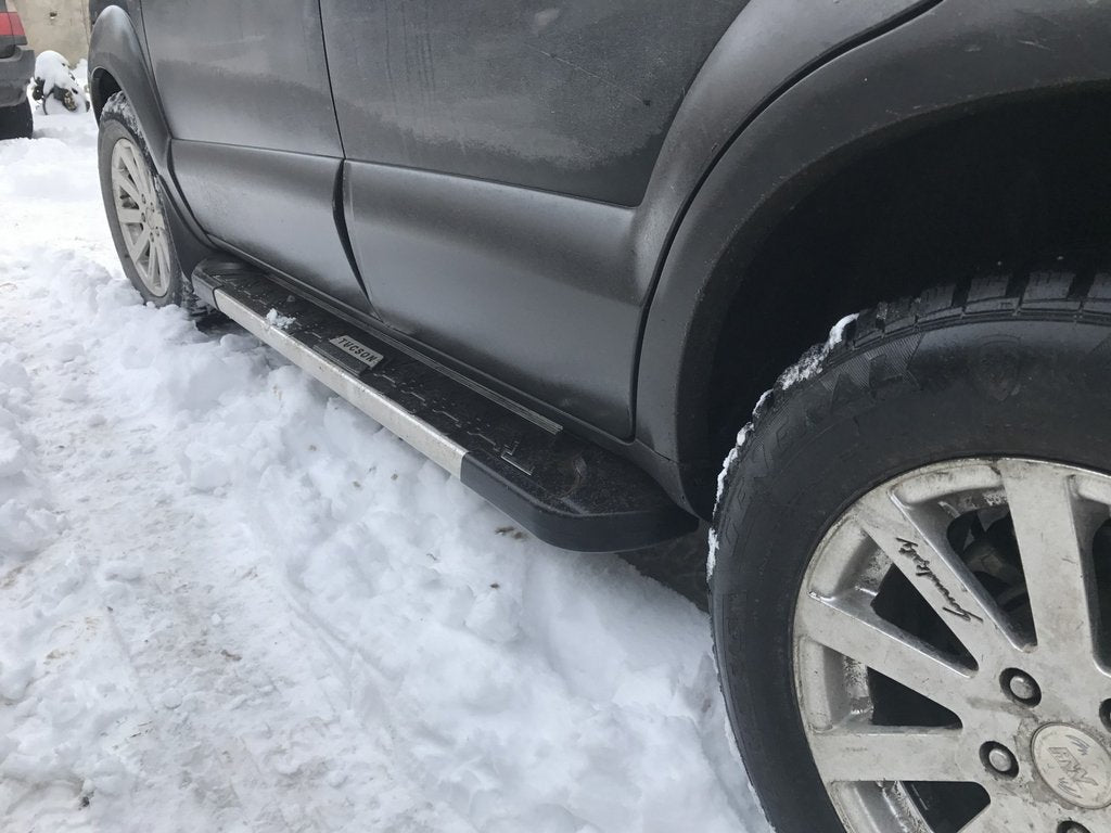 Side Steps RedLine Black (2 pcs, Aluminum) for Hyundai Tucson JM 2004- - image 4