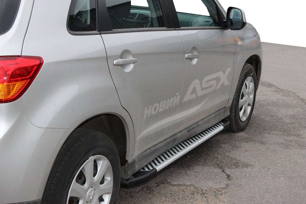 Side Steps Line (2 pcs, Aluminum) for Citroen C-4 Aircross 2012-2017 - image 1