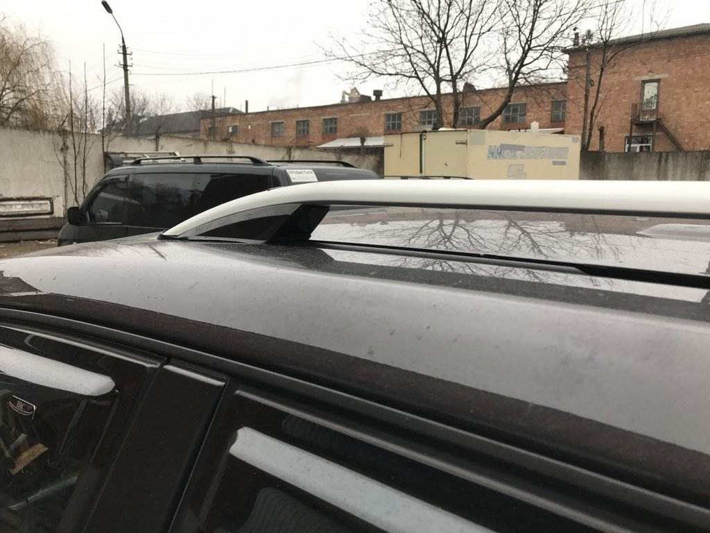 Skyport railings (gray mat) for Volkswagen Touareg 2002-2010 - Reelken Auto