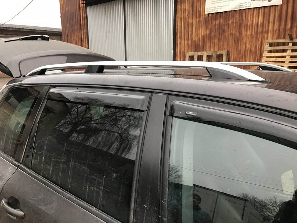 Skyport railings (gray mat) for Volkswagen Touareg 2002-2010 - Reelken Auto