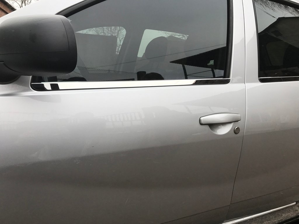 Window Trim Molding (4 pcs, Stainless Steel) for Renault Duster 2008-2017 - image 2