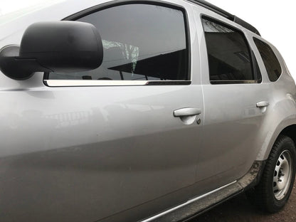 Window Trim Molding (4 pcs, Stainless Steel) for Renault Duster 2008-2017 - image 1