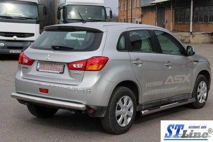 Lateral pipe BB002 (2 PCs., stainless.) for Mitsubishi ASX 2010-2023 - Reelken Auto