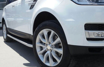 Side sills Tayga Grey (2 pieces, aluminum) for Range Rover Sport 2013-2022 - Reelken Auto