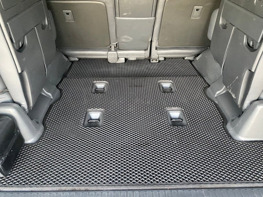 Trunk Mat 2 pcs (EVA, 7 seats, Black) for Lexus LX570/450d 2008-2022 - image 1