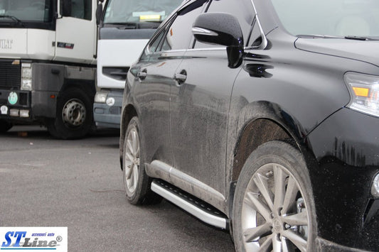 Side Steps RedLine Black (2 pcs, Aluminum) for Lexus RX 2009-2015 - image 2