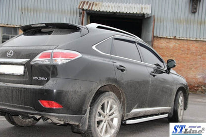 Side sills RedLine Black (2 pieces, aluminum) for Lexus RX 2009-2015 - Reelken Auto