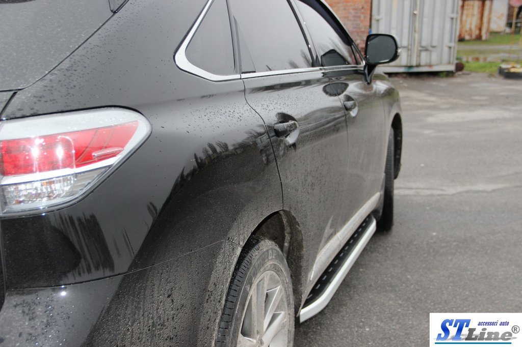 Side Steps RedLine Black (2 pcs, Aluminum) for Lexus RX 2009-2015 - image 4