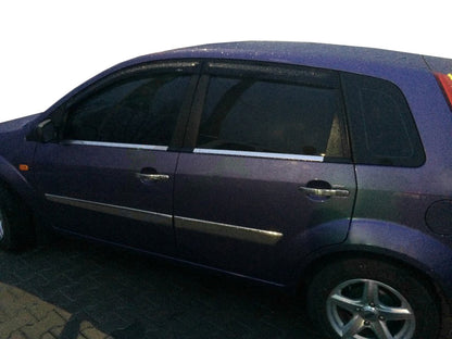 The outer border of glass (4 pieces, stainless steel) for Ford Fiesta 2002-2008 - image 3