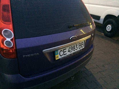 Cover of number (stainless steel). for Ford Fiesta 2002-2008 - image 3