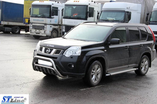 Front protection WT002 (stainless) for Nissan X-trail T31 2007-2014 - Reelken Auto