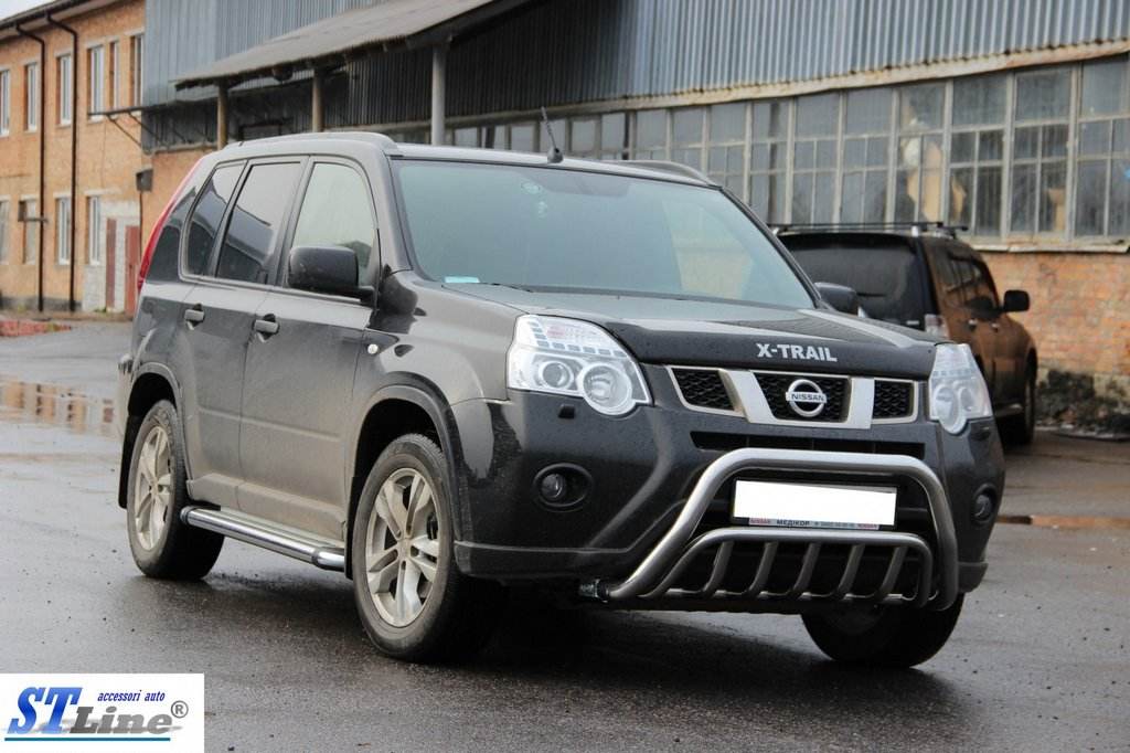 Front protection WT002 (stainless) for Nissan X-trail T31 2007-2014 - Reelken Auto