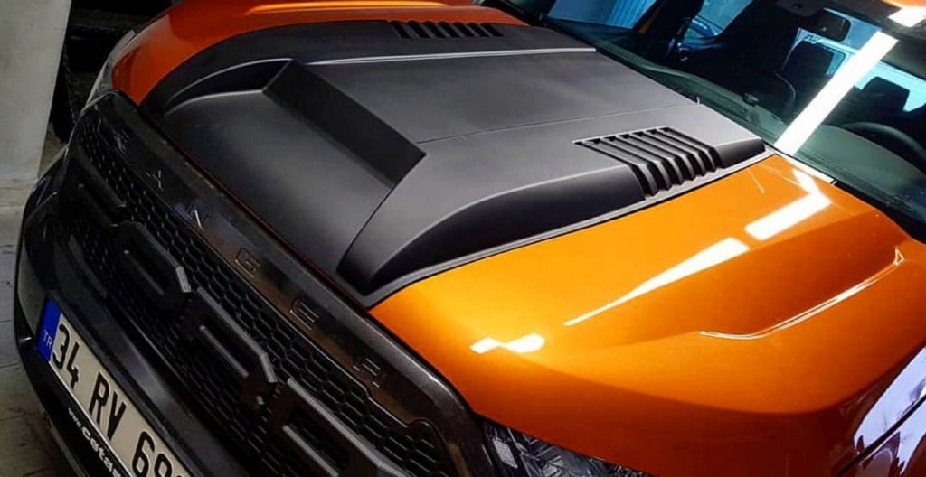 Hood Scoop V1 (ABS) for Ford Ranger 2011-2022 - image 1
