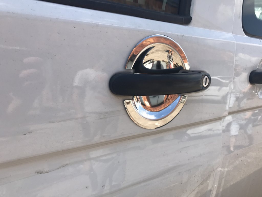 Mylnichki under the handle (3 pieces, stainless steel) for Volkswagen Caddy 2004-2010 - image 1